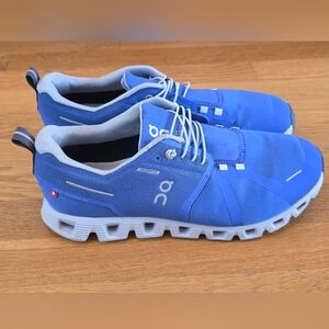 On Cloud 5 Waterprood Running Men's  Blue Athletic Shoes Size 10.5